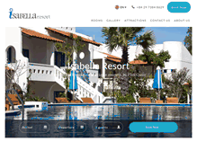 Tablet Screenshot of isabellaresort.com